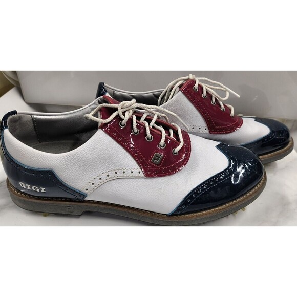 RARE Footjoy 1857 Mens Golf Shoes Exclusive Classics Size 8 - Picture 4 of 10